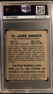 その他 Jackie 1948 R346 Blue Tint Jackie Robinson (Hand Cut) | PSA CardFacts®