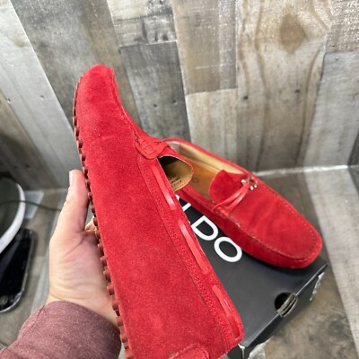 BRAND NEW UNWORN ALDO, ROXBURY,  Men\'s size 11, MAROON LOAFER Aldo Roxbury Driving Loafers Fishing Hook Shoes Moccasin  main image 4