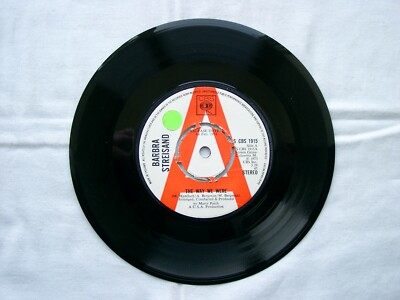 BARBRA STREISAND - The Way We Were 7'' - S CBS 1915 1974 - UK          PROMO COPY