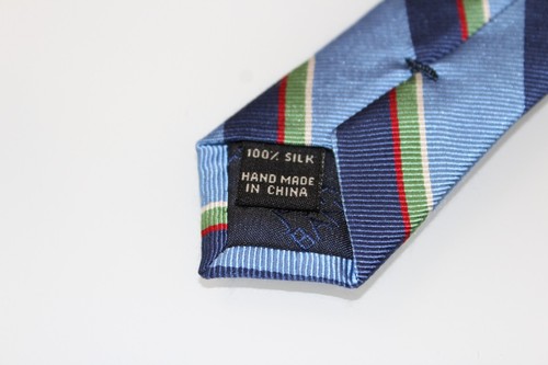 Jos. A. Bank Executive Collection Repp Tie Strip Blue 100% Sillk - 第 5/8 張圖片