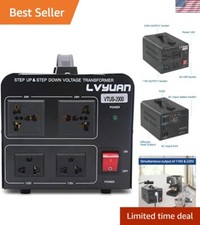 Voltage Transformer Converter 2000 Watt Step Up/Down Convert from 110-120 Vol...
