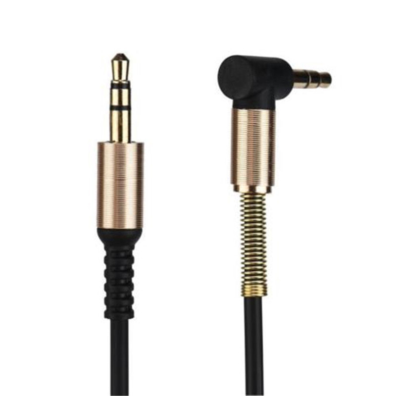 3.5mm Jack Cord Stereo Audio Cable Male To Male 90 Degree Right Angle