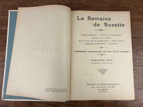 LA SEMAINE DE SUZETTE Reliure éditeur 1931 - 1932 (Décembre à Mai) Bel état - Bild 6 von 9