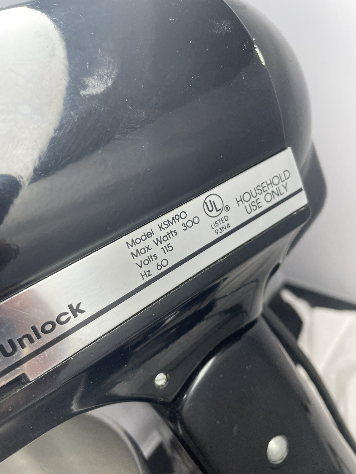 Kitchenaid Mixer KSM90 Ultra Power Black With Attachments Bowl Made In