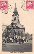 Hungary 1926 Gyula Rom Kath Templon Catholic Church vintage postcard