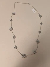 Bancroft Necklace Silver Tone 36 - 39" Chain NWT