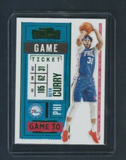 2020-21 Panini Contenders Game Ticket GREEN FOIL # 64 Seth Curry