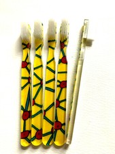 5-PACK FUN Vintage NEW Designer Toothbrush