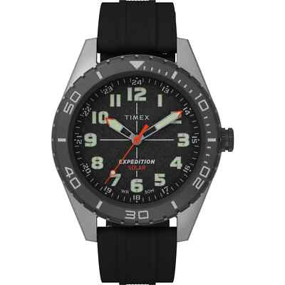 Timex Men's Expedition Field Solar 43mm Watch - Black Strap Black