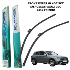 Front Wiper Baldes Set Pair Fits Mercedes-Benz GLC Class SUV 2015 - 2018