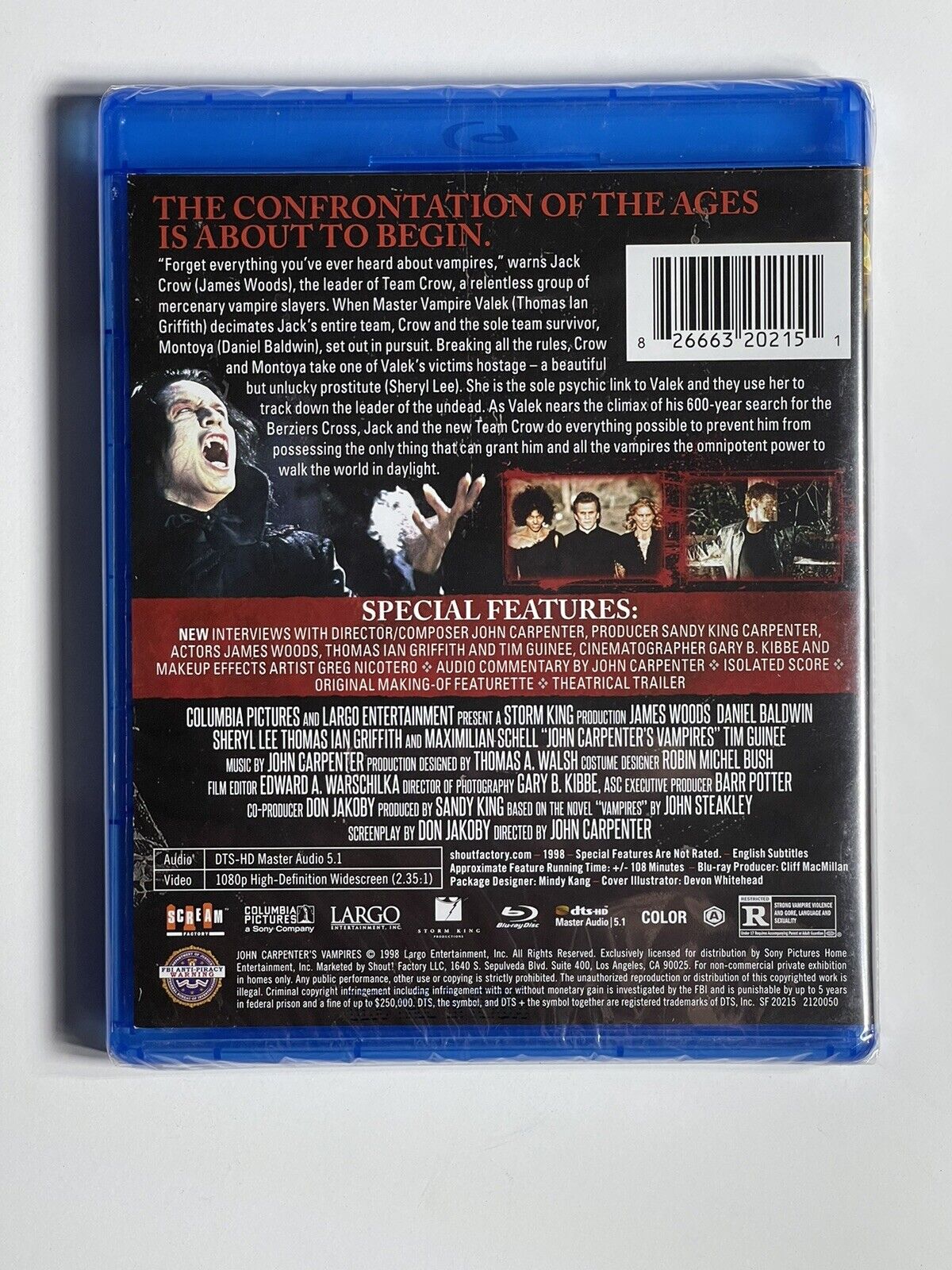 The Horror Club: DVD Review: John Carpenter's Vampires (1998)