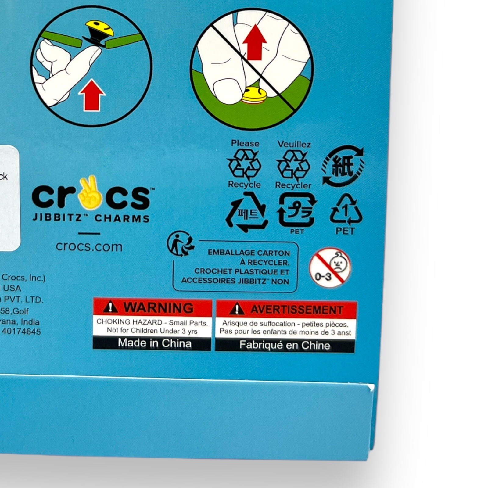 Crocs AUTHENTIC Jibbitz Food Charms Carbs, Fries, Cinnamon Bun, Bread