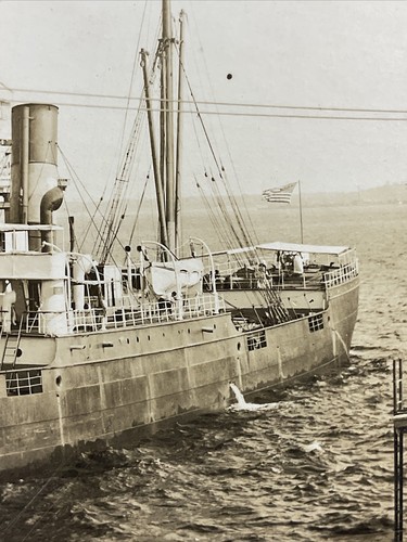 1913 Baltimore, MD Steamer S.S. San Mateo at Dock RPPC Real Photo Postcard - Picture 6 of 14