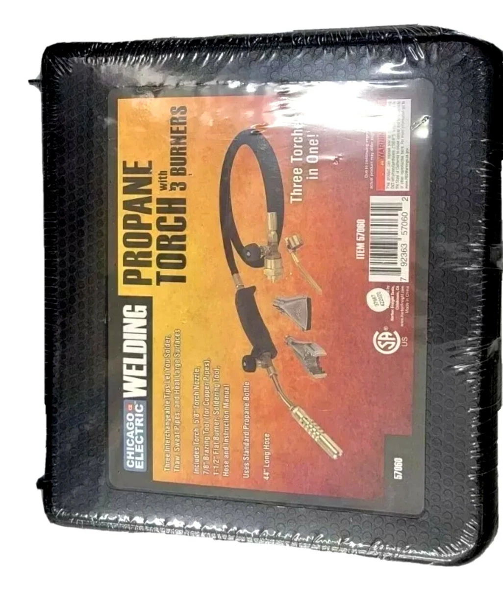 Chicago welding propane torch on sale with 3 burners