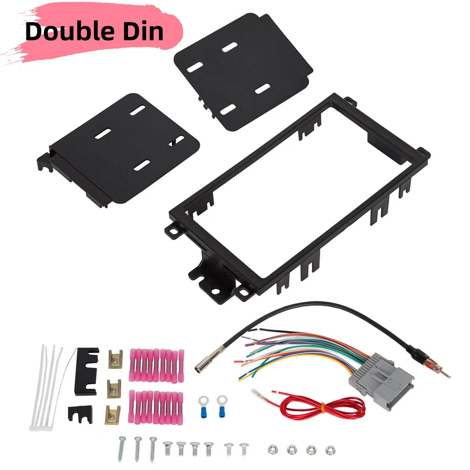 Car Radio Stereo Dash Kit Wire Harness Combo For Buick Chevy Cadillac GMC Hummer Foto 3 de 4