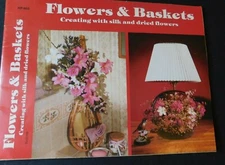 Vintage Guide Book to Floral Arrangements Using Baskets, Brooms, Straw Hats