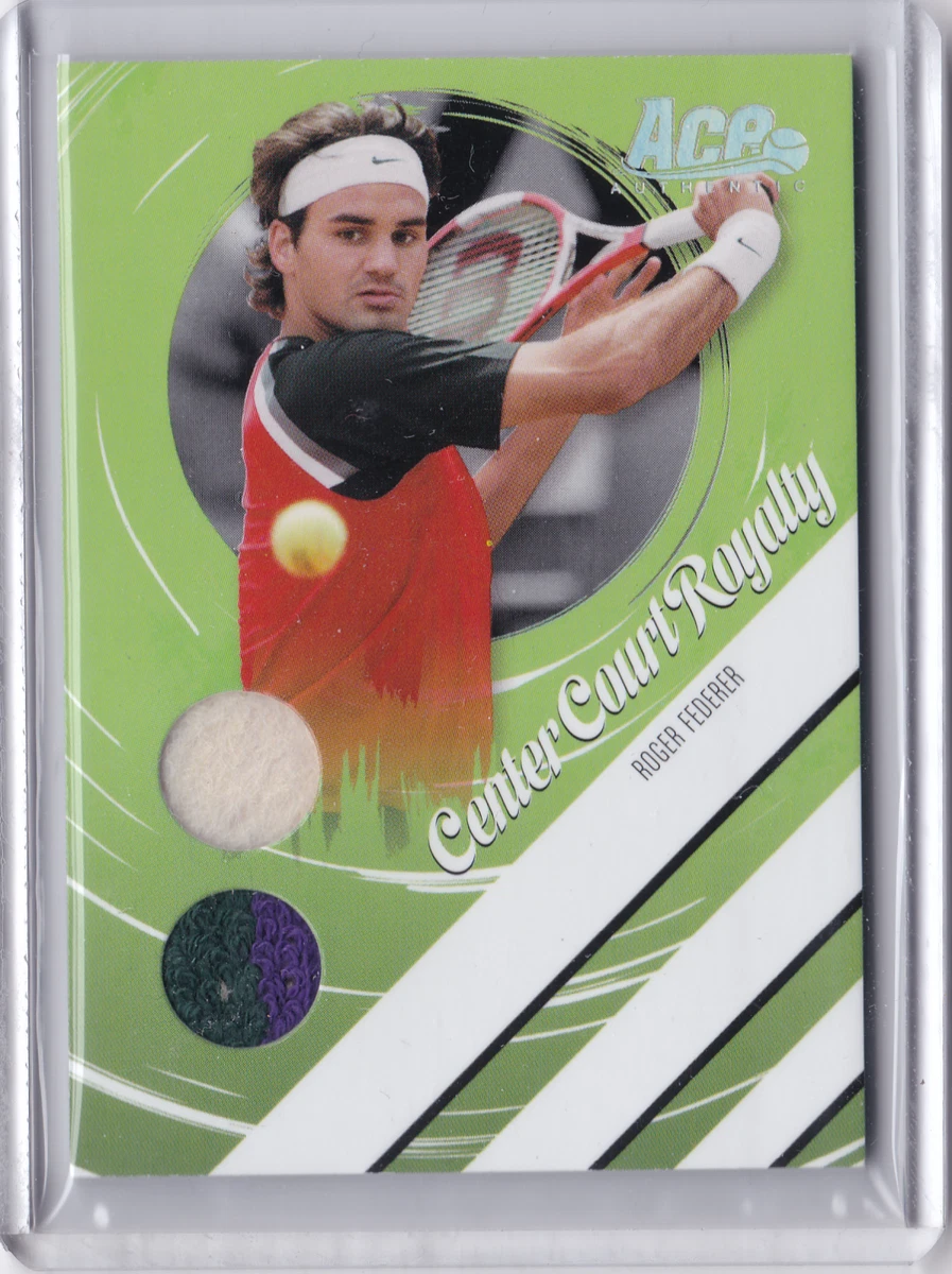 2006 Ace Authentic Tennis ROGER FEDERER Ball Towel Dual Relic U.S. Open 130/250
