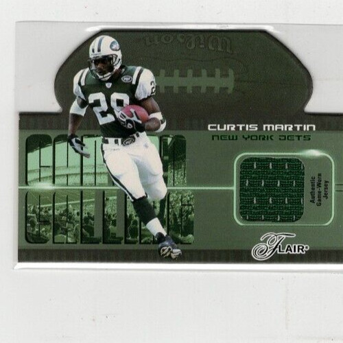 2003 Curtis Martin Flair Game Used Jersey Card Free Shipping (A-2584)