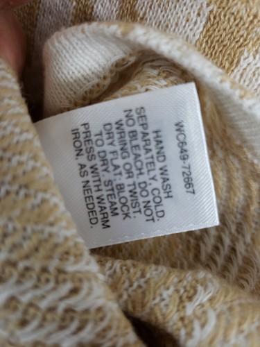 Pendleton women’s Beige white Vest 3X Linen Blend New pullover - Picture 7 of 12