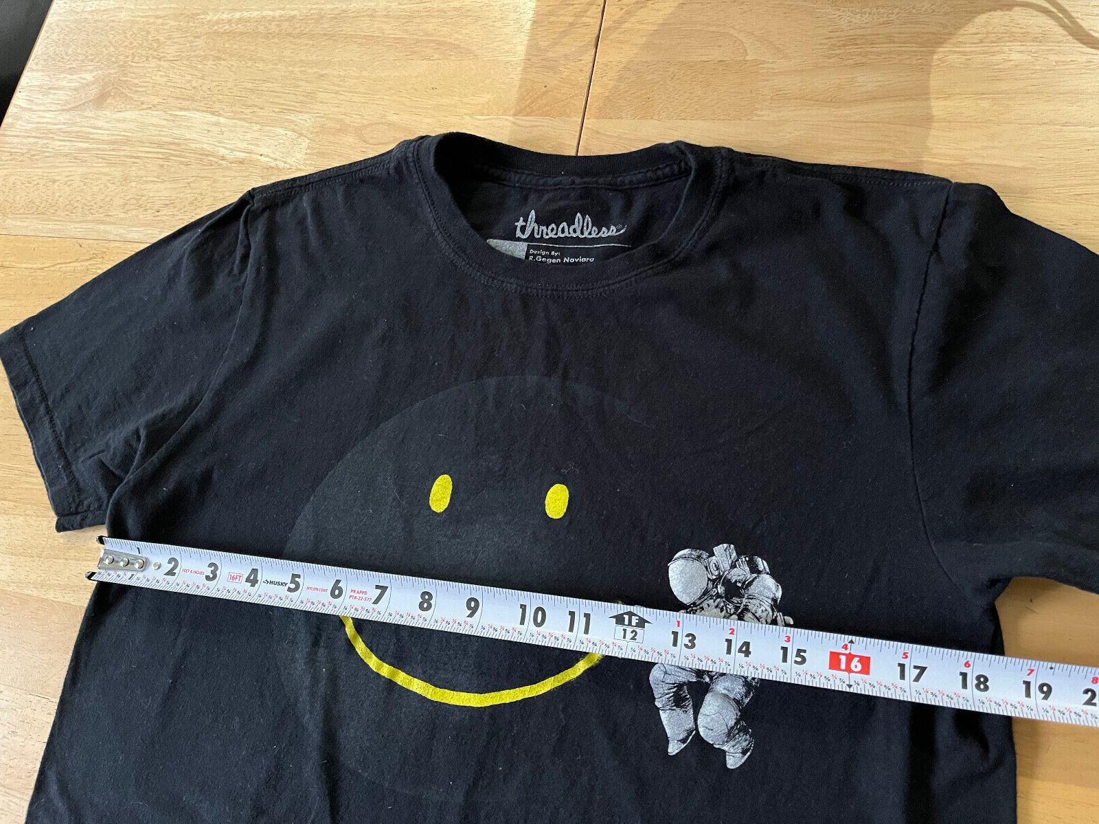 2 Threadless Smiley Face  Swing Moon Astronaut Gr… - image 6