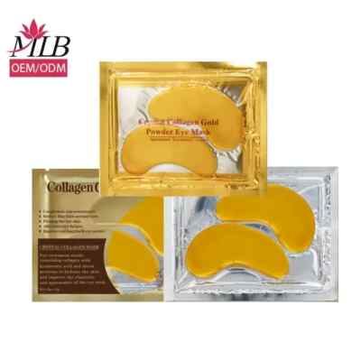 50 Pairs Crystal 24k Gold Powder Gel Collagen Eye Mask Anti Wrinkle Blemish -o-
