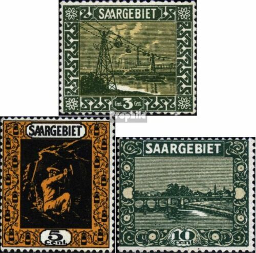 Sarre 84-86 avec charnière 1922 Paysages (III) - Zdjęcie 1 z 1