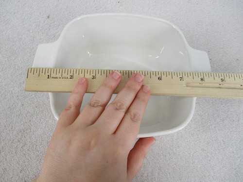 Corning Ware Casserole With Lid Le Persil La Sauge Microwave Safe 6.5" Square - Picture 4 of 11