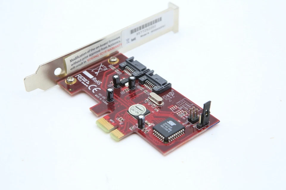 ADDONICS AD2SA3GPX1 SATA II RAID PCIe LP 2x eSATA Ports Internal A11f - Image 2 of 4