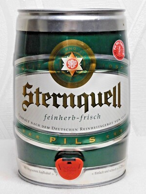 STERNQUELL 5L Empty Beer Barrel Keg Germany 2008 Top Open Collectible
