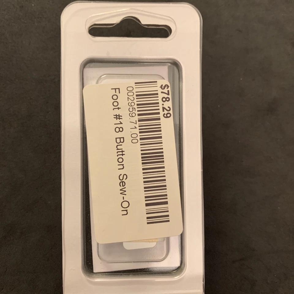 Genuine Bernina Button Sew-On Foot #18 - Old Style - Brand New!!! - Image 4 of 4