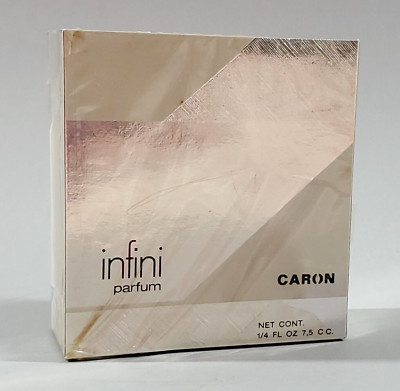 Infini by Caron 1/4 oz Parfum Perfume Paris France Sealed in Box Vintage NOS