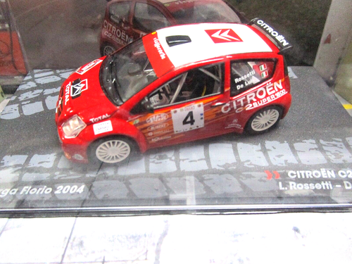 Citroen C2 S1600 Rallye Placa Florio 2004 #4 Rossetti IXO Altaya SP 1:43 - Imagen 4 de 4