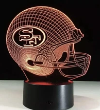 San Francisco 49ers NFL football Team LED Light Lamp Collectible Gift Ship 1 day
