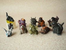 Bandai Godzilla Finger Figure Set Mini Toy Mothra Anguirus Lot Toho Kaiju