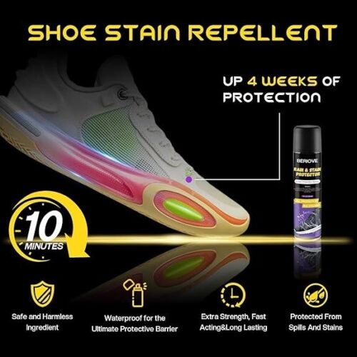Shoe Protector Spray Waterproof 13.5 OZ Waterproof Shoe Spray Suede White - Picture 2 of 6