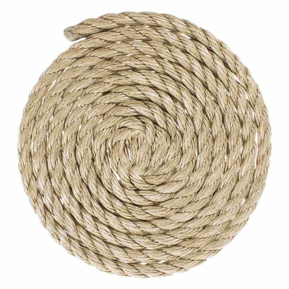 Golberg Twisted ProManila Seil – Starkes Polypropylen-Seil, 3,8 Cm Durchmesser, 7,6 M Länge
