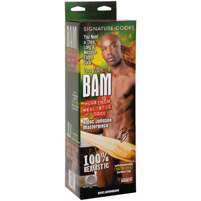 Signature Cocks - Bam Huge 13''  FIRMSKYN Cock with Vac-U-Lock Suction Cup