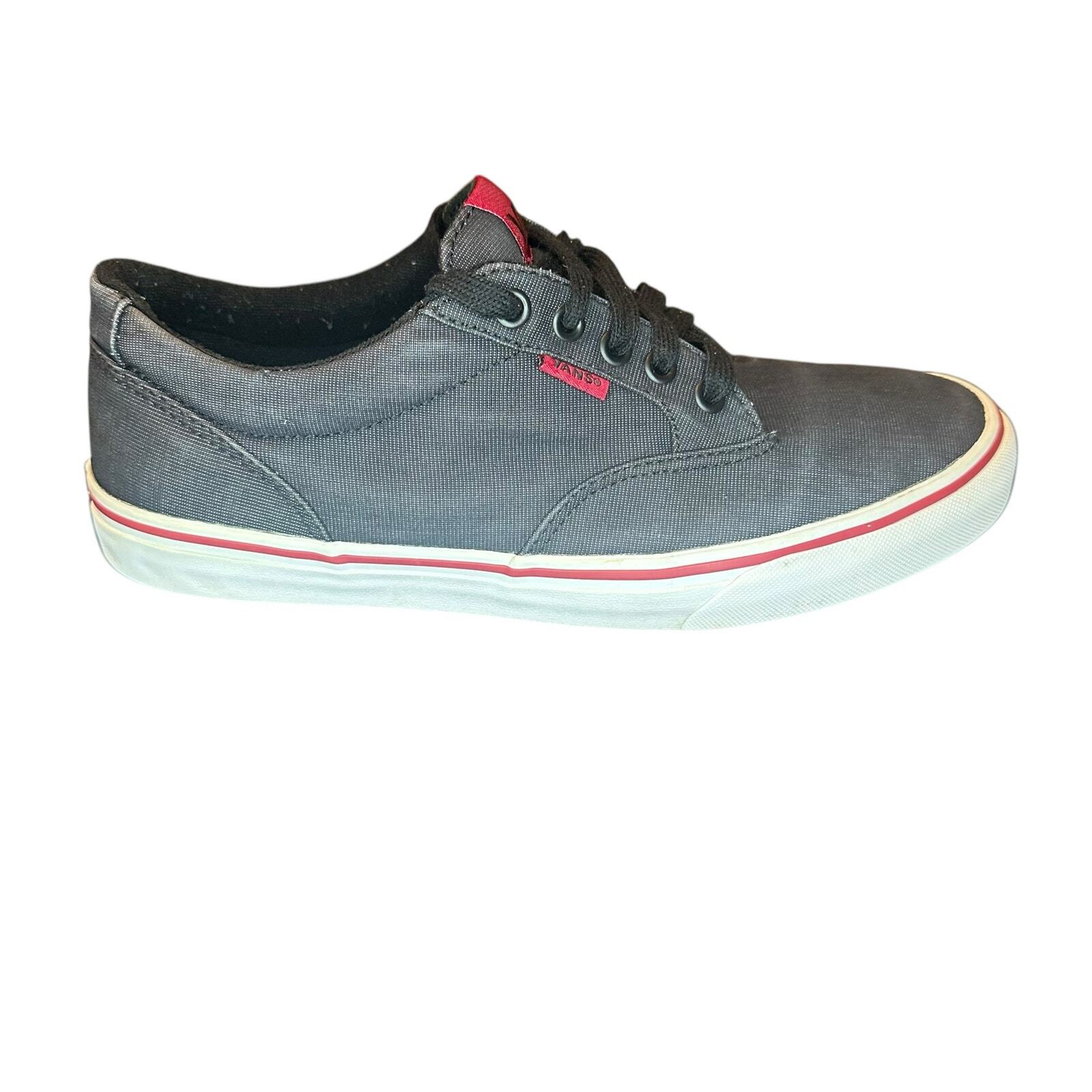 Vans Era Classic Mens Size 9.5 White Black Athletic Walking Skate Shoes Sneakers