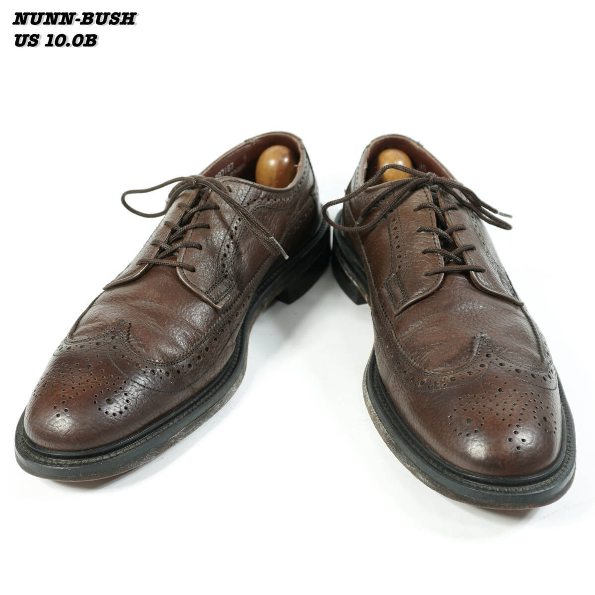NUNN BUSH LONG WING TIP SHOES 1980s US10.0B Vintage | eBay