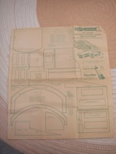 Hobbies plans of an 00 Gauge Railway Station Design No 3190 & Instructions