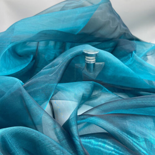 Shiny Colorful Gradient Organza Fabric Transparent Flash Iridescent Gauze Fabric - Picture 13 of 40