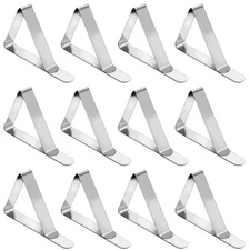 12 Pcs Picnic Tablecloth Clips Holders Clamps For Outdoor Tables Premium