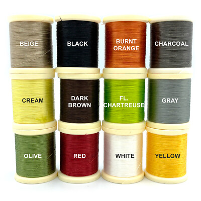 DANVILLE 3/0 MONOCORD WAXED THREAD - Fly Tying Mono Spool - 12 Colors Available!