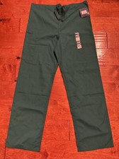 Cherokee Originals Unisex Drawstring Cargo Scrubs Pant Hunter Green Small