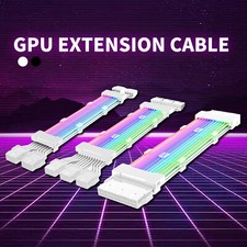 RGB Power Extension Cable GPU Extension Cable PCIe Cable for Computer PC Case