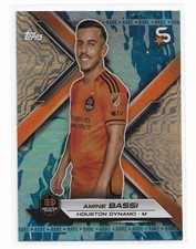 Amine Bassi 2024 Topps Super Stars Rare Ice Spot #41 Soccer Card