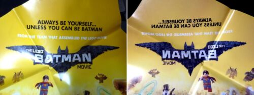 LEGO Batman Movie Affiche Promotionnelle Réversible 27" par 40" Neuf 2016/17 Amricons - Photo 1/3
