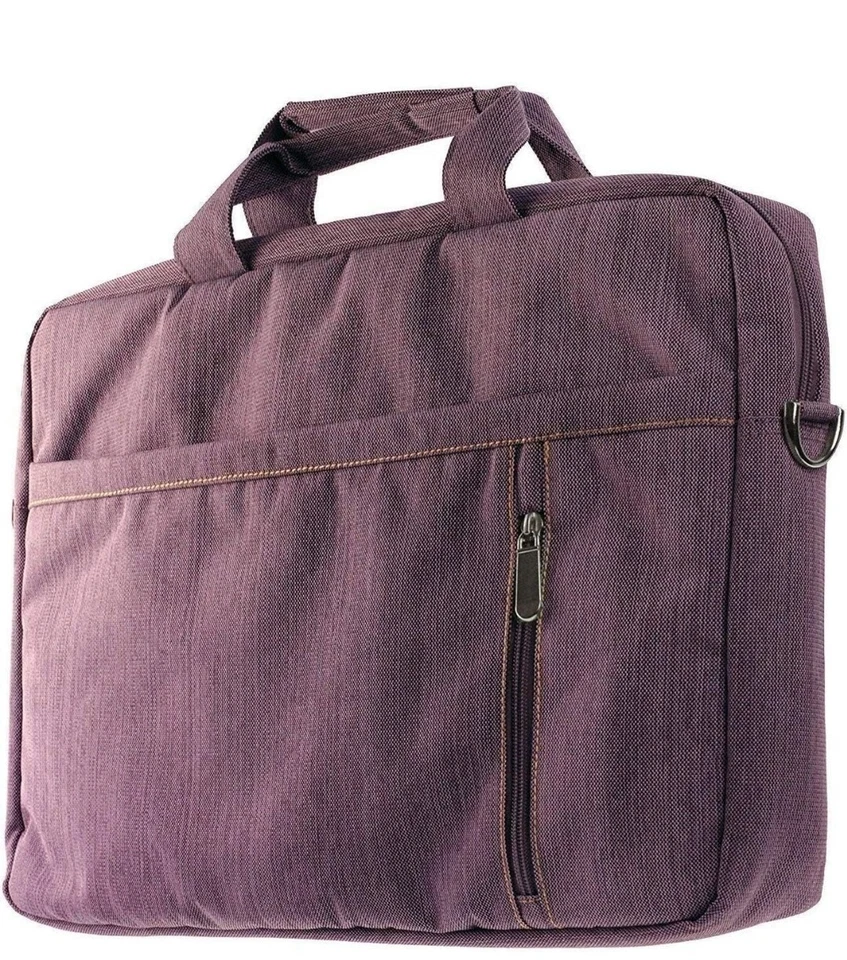 Navitech Purple Briefcase Bag for Laptop up to 16" Shoulder Strap NEW - Image 2 of 4