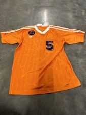 Vintage 90s Adidas Orange Soccer Jersey #5 Size Youth M