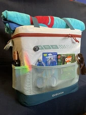 DECATHLON SOFT CAMPING COOLER / GROCERY COOLER 35+ QUART - SELF INFLATING